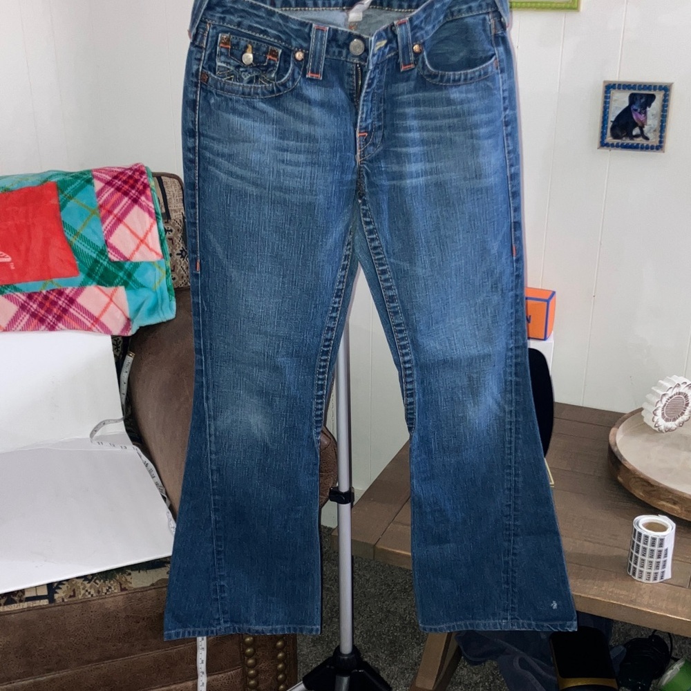 True Religion Blue Flare Joey Jeans